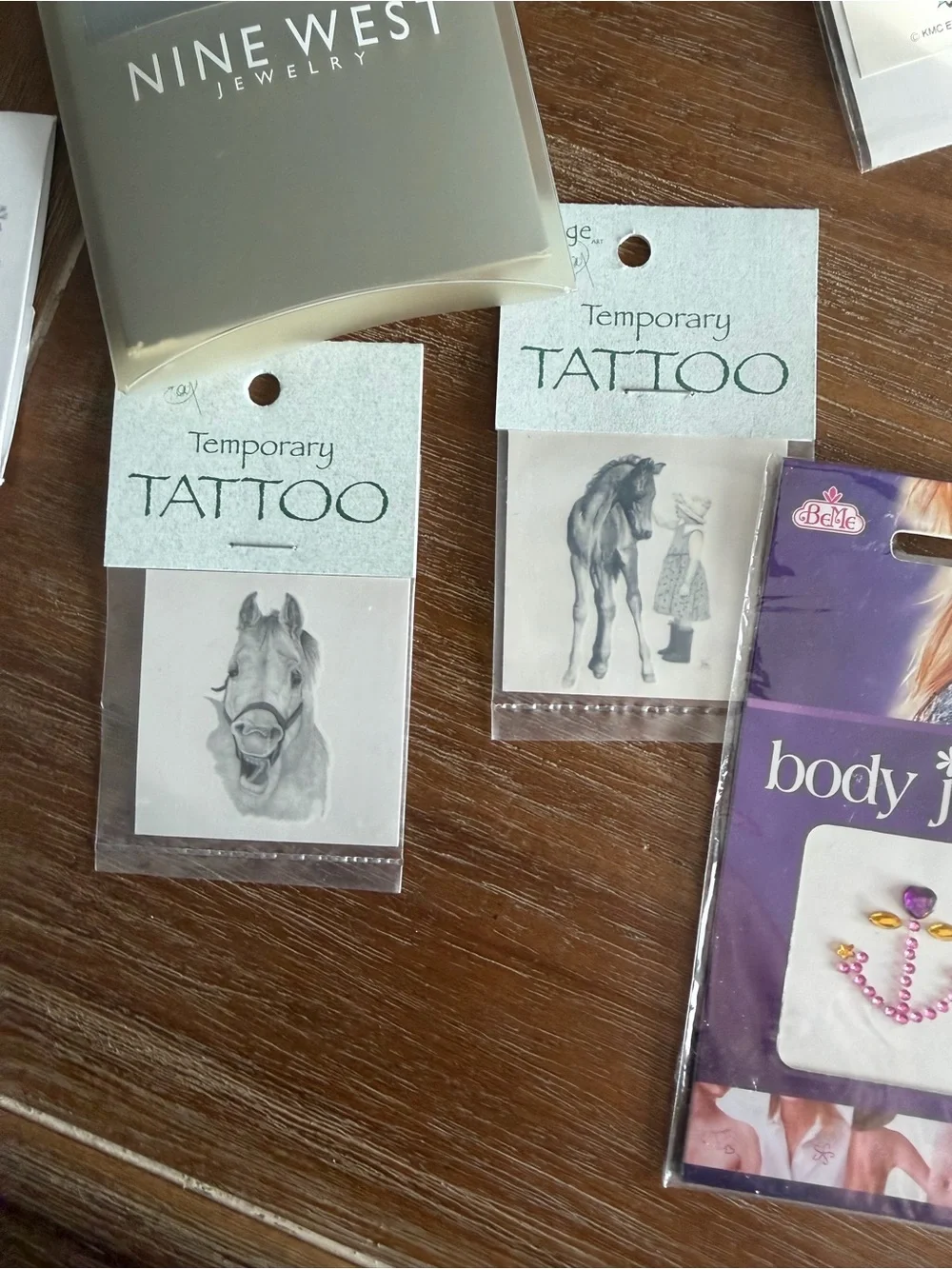 Vintage Y2K Body Art Tattoo Lot Swarovski Victoria’s Secret Crystal Visions NOS